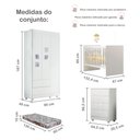 Ver imagem 3 de Mini Berço 100% MDF com Rodízios Yescasa