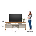 Ver imagem 5 de Rack Esmeralda Nature/off White Linea Brasil