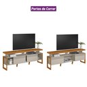 Ver imagem 4 de Rack Esmeralda Nature/off White Linea Brasil
