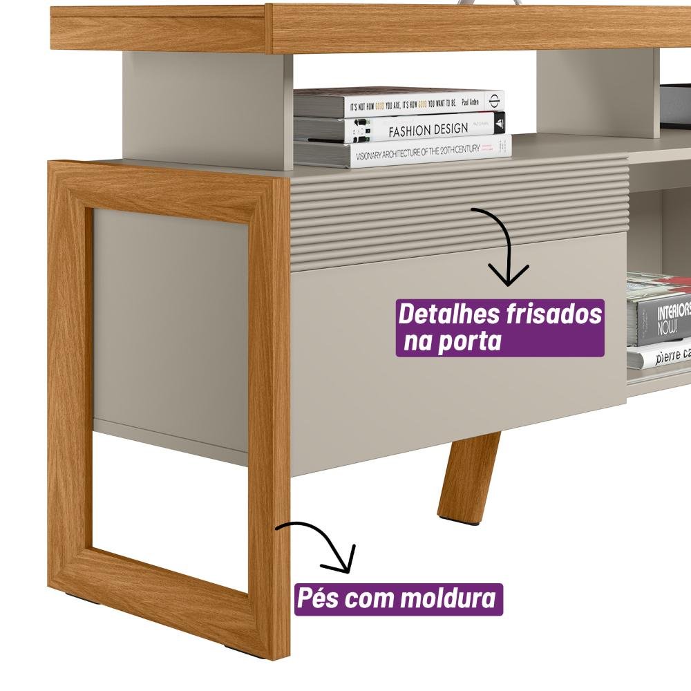 Rack Esmeralda Nature/off White Linea Brasil - 8