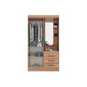Ver imagem 6 de Guarda Roupa Casal 2 Portas e 3 Gavetas C- 1 Espelho Briz B64 Branco - Henn