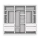 Ver imagem 7 de Guarda Roupa Casal 3 Portas 6 Gavetas Nápoli -Mt- Rei de Casa Branco