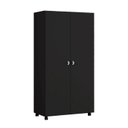 Ver imagem 2 de Armário Multiuso 163cm x 86cm 2 Portas 6 Nichos Espaço para Vassoura