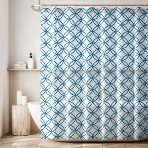 1 Cortina Box Banheiro Antimofo Ganchos 180x180 Pev Es M04