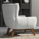 Ver imagem 6 de Poltrona Decorativa Malta Base Madeira Linho Tcs 701 Moll