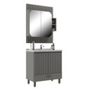 Ver imagem 2 de Gabinete para Banheiro com Espelheira Ripado