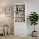 Ver imagem 1 de Armário Multiuso 2 Portas com Nichos Organizador para Escritório, Lavanderia e Cozinha