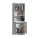 Ver imagem 5 de Armário Multiuso 2 Portas com Nichos Organizador para Escritório, Lavanderia e Cozinha