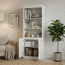 Ver imagem 3 de Armário Multiuso 2 Portas com Nichos Organizador para Escritório, Lavanderia e Cozinha