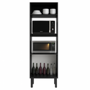 Ver imagem 2 de Paneleiro Torre Quente Forno e Microondas Preto