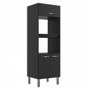 Ver imagem 3 de Paneleiro Torre Quente Forno e Microondas Preto