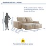 Sofá 3 Lugares Retrátil e Reclinável Super Pilow 180cm Xangai Yescasa  Veludo   - 9