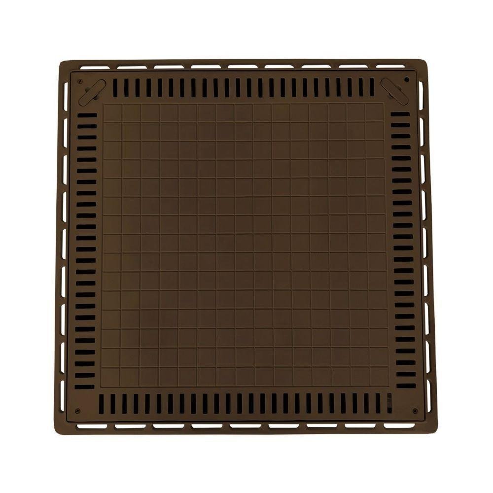 Tampa Casa de Máquina Piscina Lisa Simples Grelha 80x80cm M - 1
