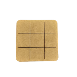 Jogo da Velha em Mdf 3mm Natural Passa Tempo Perfeito!!! - 3