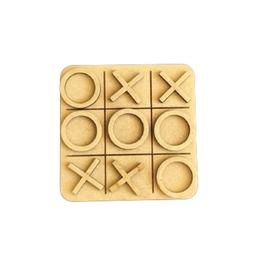 Jogo da Velha em Mdf 3mm Natural Passa Tempo Perfeito!!! - 1