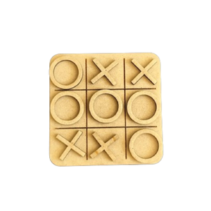 Jogo da Velha em Mdf 3mm Natural Passa Tempo Perfeito!!!