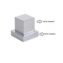 Ver imagem 5 de Kit Chuveiro Teto Quadrada 20x20cm Cromada Inox e 2 Acabamento