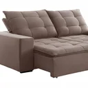 Ver imagem 5 de Sofá 4 Lugares Retrátil e Reclinável Super Pilow 230cm Paris Veludo  