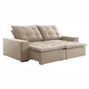 Ver imagem 2 de Sofá 4 Lugares Retrátil e Reclinável Super Pilow 230cm Paris Veludo  