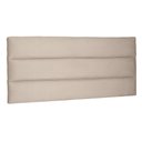 Ver imagem 2 de Cabeceira Painel Estofada Cama Box Casal King La Italian 195cm Suede Bege - Abmaza