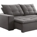 Ver imagem 5 de Sofá 4 Lugares Retrátil e Reclinável Super Pilow 230cm Paris Veludo 