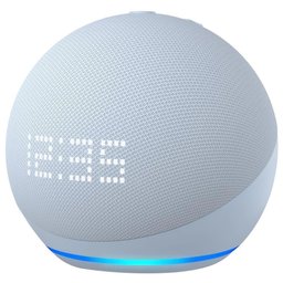 Caixa de Som Amazon Echo Dot 5 Geração / Alexa / Relógio / Bluetooth - Azul - 3