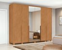 Ver imagem 7 de Guarda-Roupas Casal 6 Portas 6 Gavetas com Pés 100% MDF com 4 Espelhos Imperatore - Lp - Rei de Casa