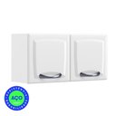 Ver imagem 2 de Kit 2 Armários Aéreos Multiuso Itatiaia Aço 2 Portas New Premium Cozinha e Área de Serviço