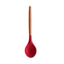 Ver imagem 1 de Colher de Silicone Vermelho Com Cabo de Bambu Charmy Lyor