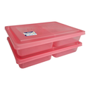 Ver imagem 1 de Kit 02 Porta Frios Organizador Duplo Plástico Translucido Cor:vermelho