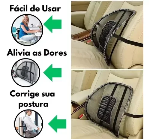 Encosto para Lombar em Tecido Telado Snh31 Snel Home - 10