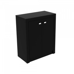 Kit 2 Peças com Mesa para Escritório em L e Armário Multiuso Baixo - 7