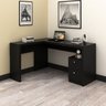 Kit 2 Peças com Mesa para Escritório em L e Armário Multiuso Baixo - 6