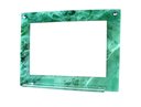 Ver imagem 1 de ESPELHO PARA BANHEIRO COM PRATELEIRA 60CM X 45CM MÁRMORE VERDE