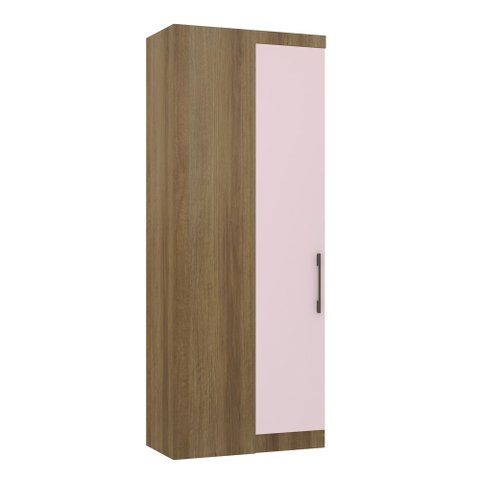 Guarda Roupa Dormitório Modulado Paris Módulo Canto Reto - Luciane 331:Avelã e Rosa