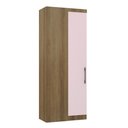 Ver imagem 1 de Guarda Roupa Dormitório Modulado Paris Módulo Canto Reto - Luciane 331:Avelã e Rosa