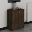 Ver mais imagens de Conjunto 2 Peças com Mesa para Escritório em L e Armário Multiuso Baixo