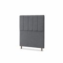 Ver imagem 4 de Cabeceira para Cama Solteiro Estofada ,088 ,Mts Mel Vilajo: Suede Cinza