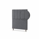 Ver imagem 5 de Cabeceira para Cama Solteiro Estofada ,088 ,Mts Mel Vilajo: Suede Cinza