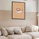 Ver imagem 2 de Quadro Decorativo Xícara Café Colher - 70x50cm:moldura Branca