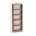 Ver imagem 3 de Estante para Livros Multiuso 5 Nichos 175cmx52cm Montreal Yescasa