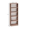 Estante para Livros Multiuso 5 Nichos 175cmx52cm Montreal Yescasa - 3