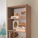 Ver imagem 6 de Estante de Livros 52CMX175CM Multiuso 5 Nichos Montreal Yescasa Marrom/Amadeirado Montana