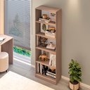 Ver imagem 5 de Estante para Livros Multiuso 5 Nichos 175cmx52cm Montreal Yescasa