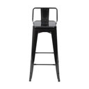 Ver imagem 5 de Kit 2 Banquetas Altas Industriais Pretas em Aço 76cm com Encosto – Iron Tolix