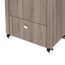 Ver imagem 5 de Conjunto 3 Peças Escrivaninha, Armário Multiuso Alto 2 Portas e Gaveteiro