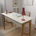 Ver imagem 4 de Mesa / Escrivaninha Ta Estilo Rústico Moderno Cor Off White