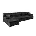 Ver imagem 4 de Sofá Retrátil e Chaise Orlando 420x170 Preto