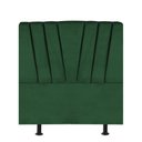 Ver imagem 2 de Cabeceira Estofada Bélgica 140CM Casal Suede Verde - D A DECOR