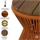 Ver imagem 4 de Mesa de Centro Ampulheta Corda Náutica e Tampo Madeira Trama